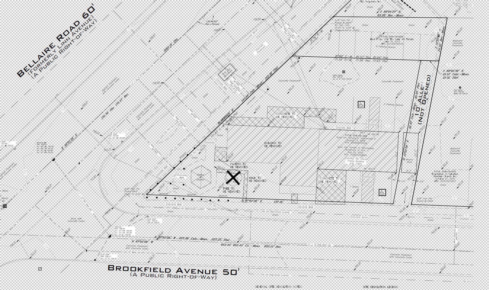 Temple Addition Construction Project Drawings